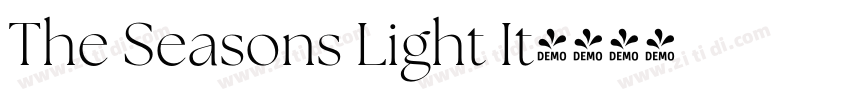 The Seasons Light It字体转换
